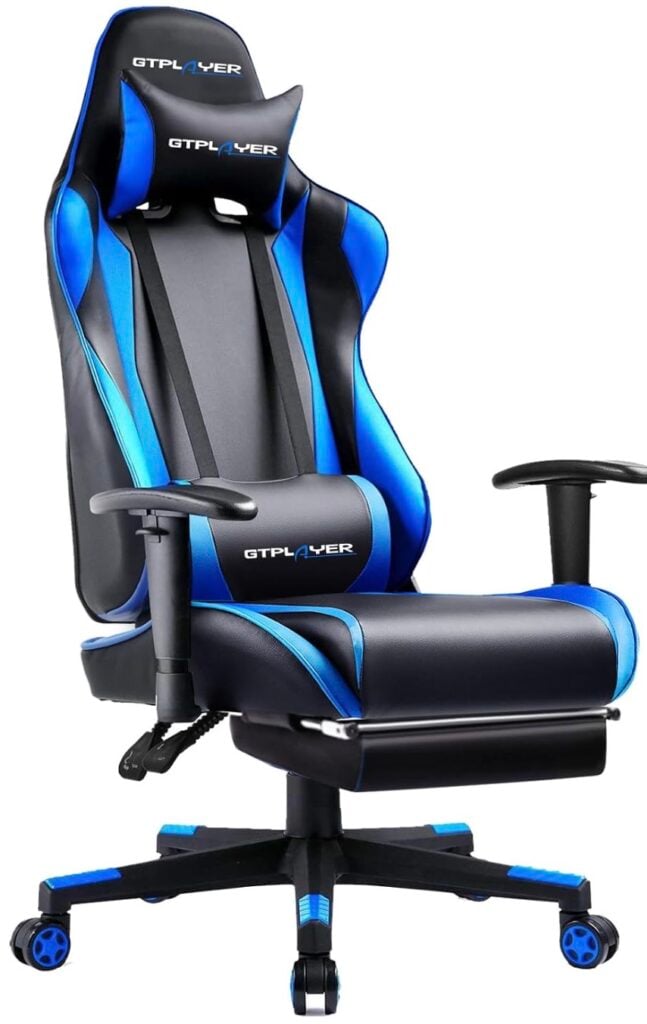 gtplayer gaming chair in blue
