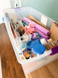 imagination station for kids in clear box