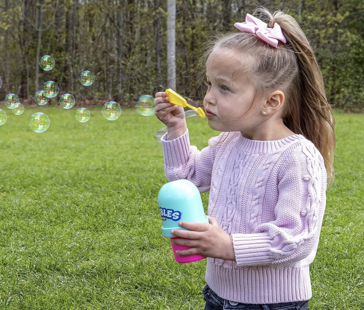 kids bubble solution no-spill with wand little kids fubbles