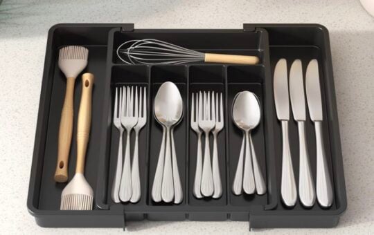 lifewit silverware organizer black