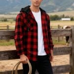 mens plaid flannel hoodies (2)