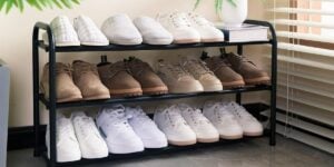 metal expandable shoe rack