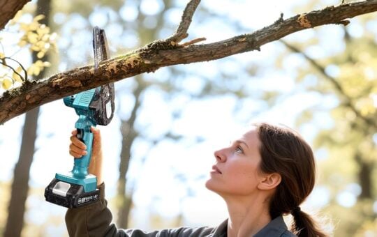 mini chainsaw seesi 6 inch blue