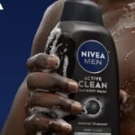 nivea men active clean charcoal body wash