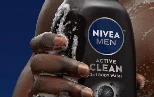 nivea men active clean charcoal body wash