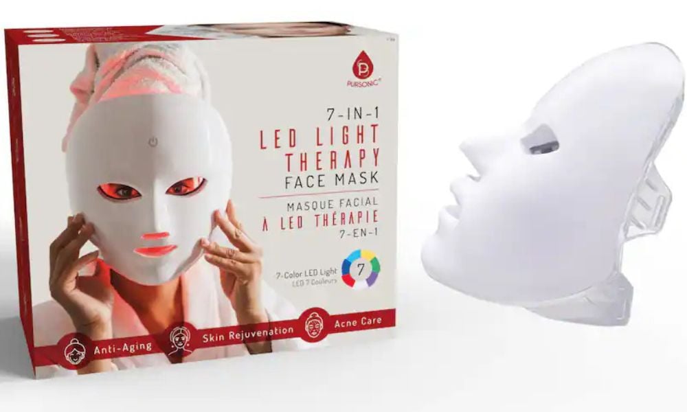 LED Red Light Therapy Mask and box