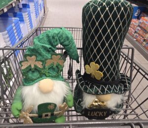 st. patrick's day gnomes at aldi