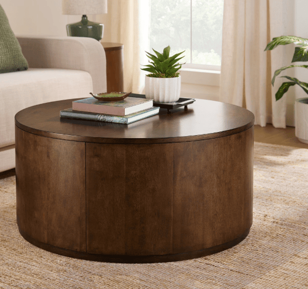 walmart drum coffee table