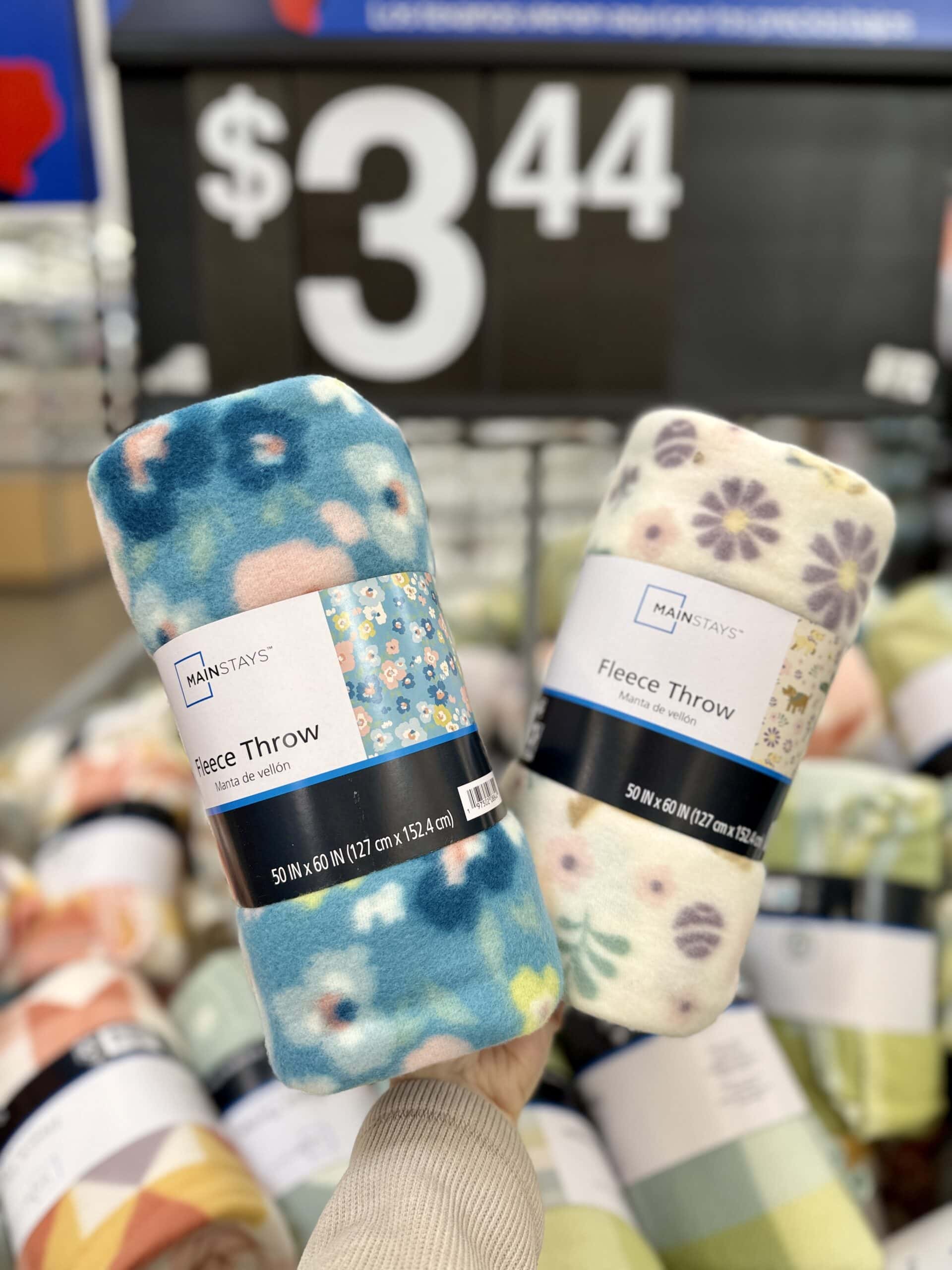 mainstays fleece throws