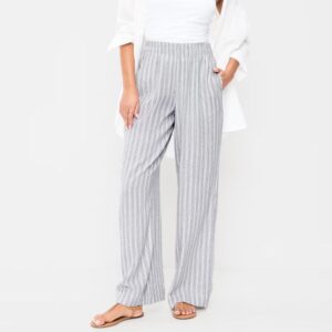 wide leg linen pants