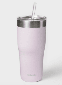 30oz Stainless Steel Tumbler with Straw Purple Embark™: BPA Free, Portable Drinkware
