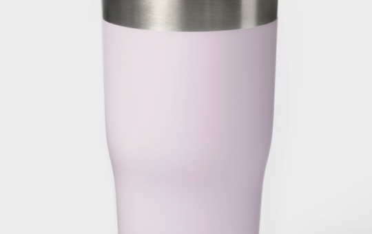 30oz Stainless Steel Tumbler with Straw Purple Embark™: BPA Free, Portable Drinkware