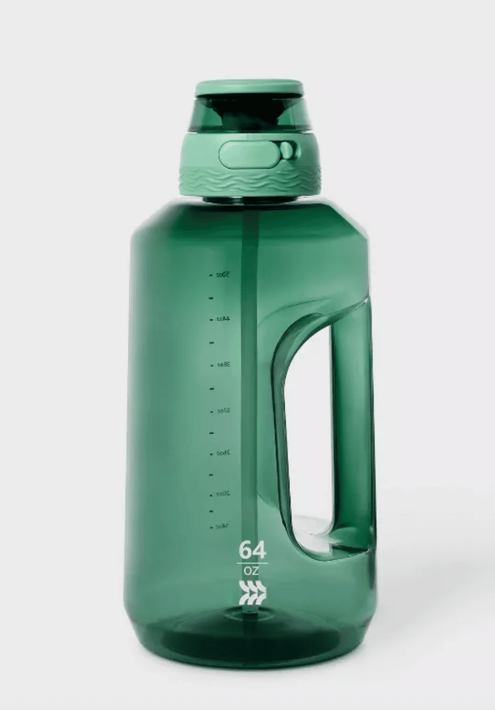 64oz Tritan Beverage Plastic Water Bottle Soft Green