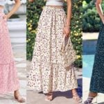 BTFBM Womens Boho Maxi Skirt