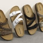 DREAM PAIRS Women's Slides Soft Cork Footbed Sandals