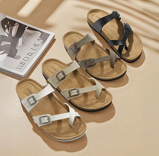 DREAM PAIRS Women's Thong Slide Sandals