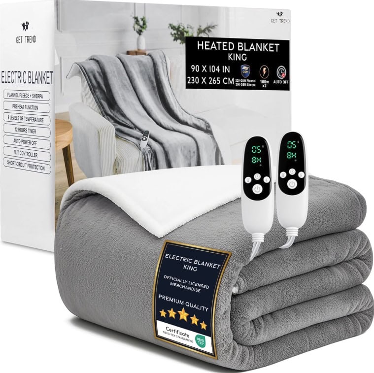 Get Trend Heated King Electric Blanket