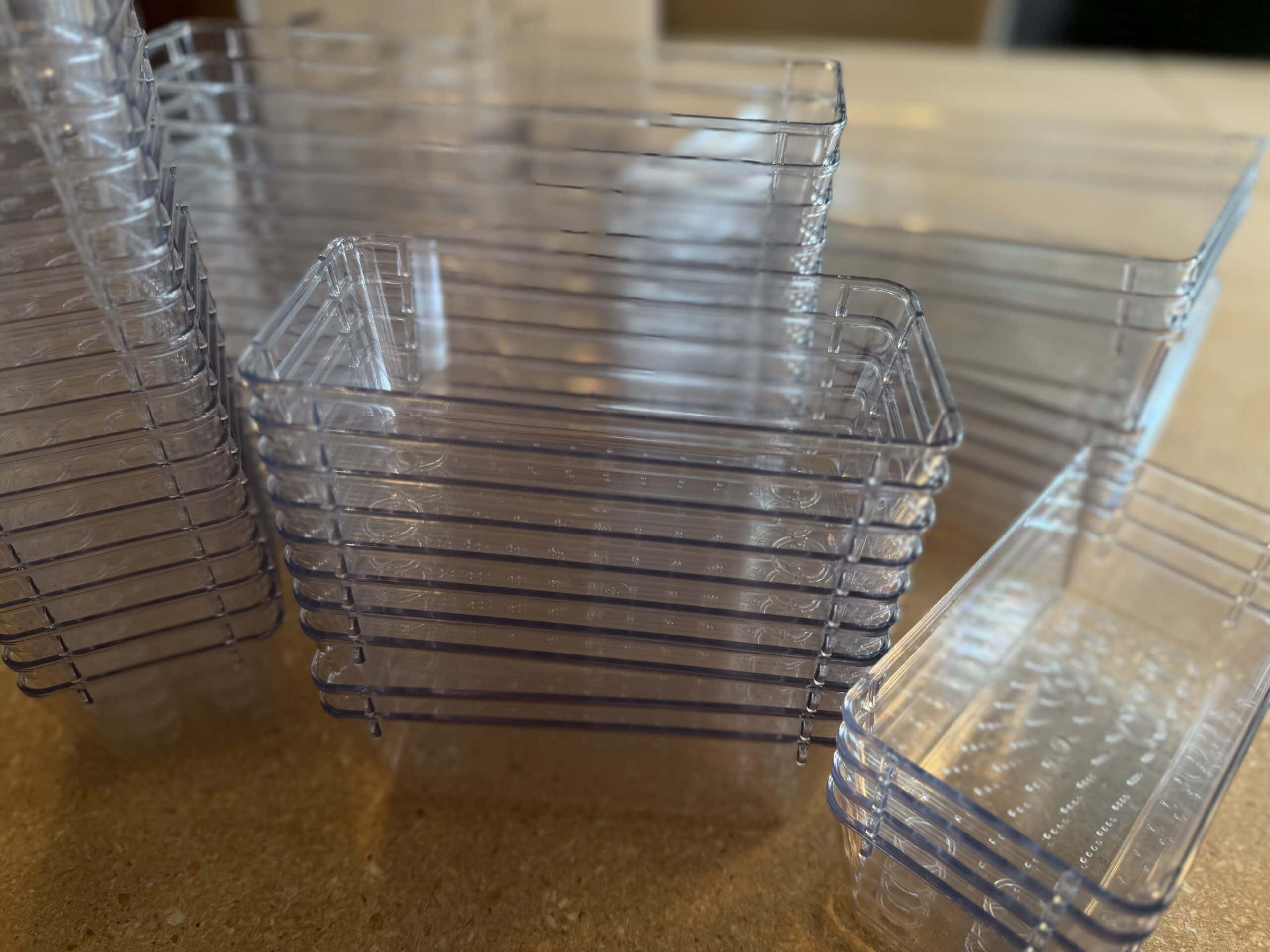 clear drawer organizer set amazon