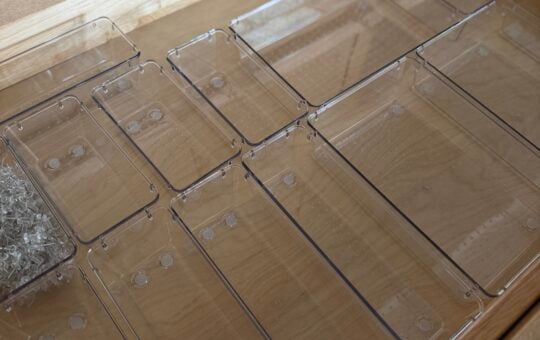 clear drawer organizer set amazon