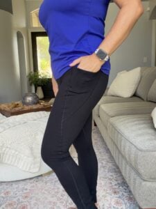 IUGA Tummy Control Yoga Pants Kristen Side Black