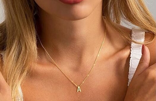 JNZSSWHJJH Initial Necklace