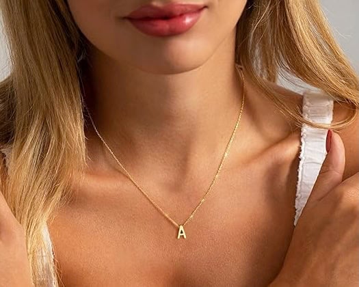 JNZSSWHJJH Initial Necklace