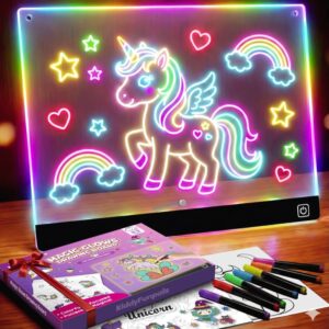 KiddyFunpals LED Drawing Board