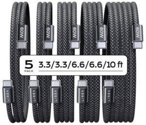 LISEN USB C to USB C Cables