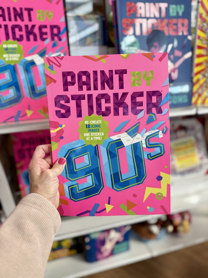 Paint by Sticker 90s Book