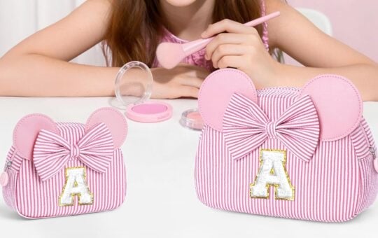 QLOVEA Initial Travel Makeup Bag Disney Inspired