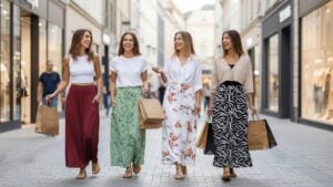 QUEZHU Women's Maxi Long Skirts
