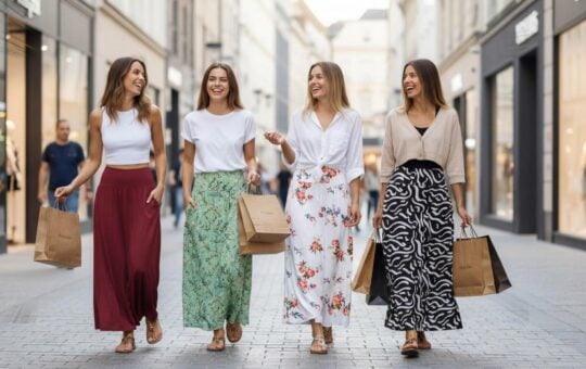 QUEZHU Women's Maxi Long Skirts