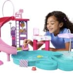barbie dreamhouse pool playset