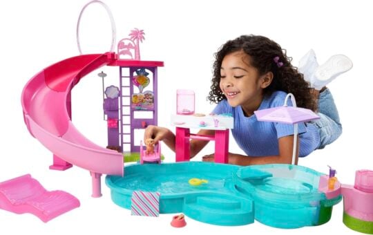 barbie dreamhouse pool playset