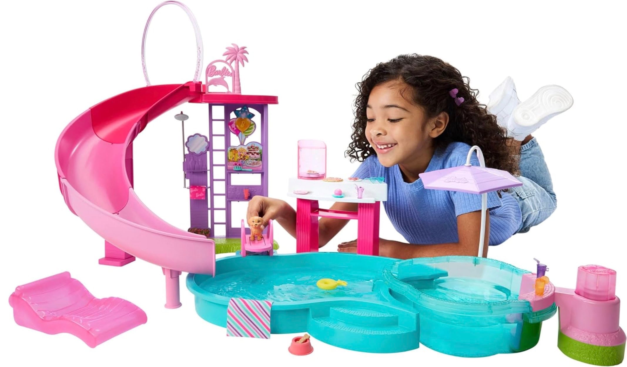 barbie dreamhouse pool playset