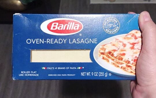 barilla lasagne