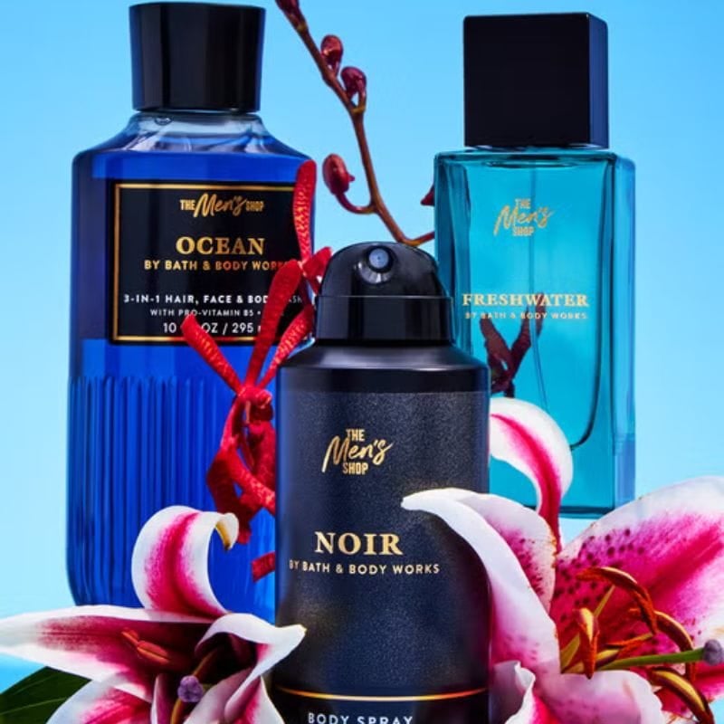 bath body works body wash, spray and cologne