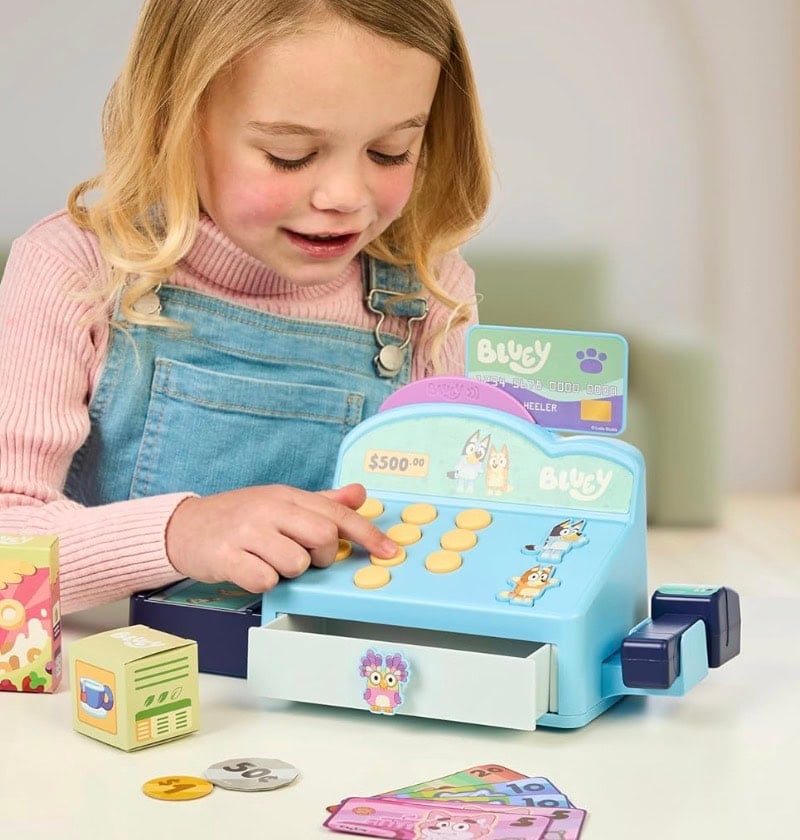 bluey cash register playset