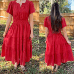 btfbm nicole red dress