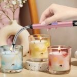 electric candle lighter lcrun pink with candles
