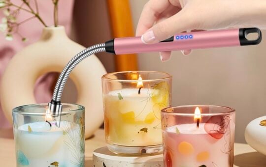 electric candle lighter lcrun pink with candles