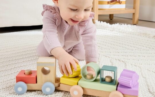 fisher price stacking train