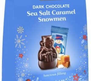 ghirardelli dark chocolate sea salt caramel snowmen 5.8 oz bag