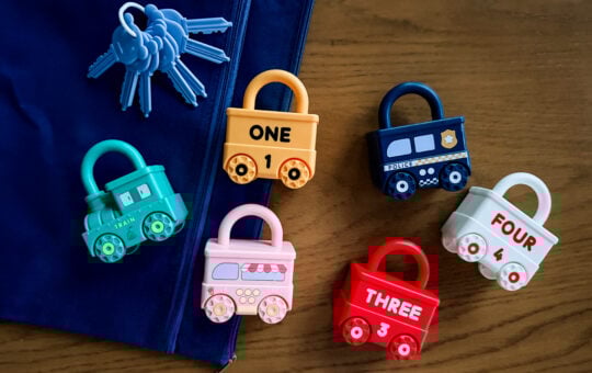 kids montessori lock set toy busy bags