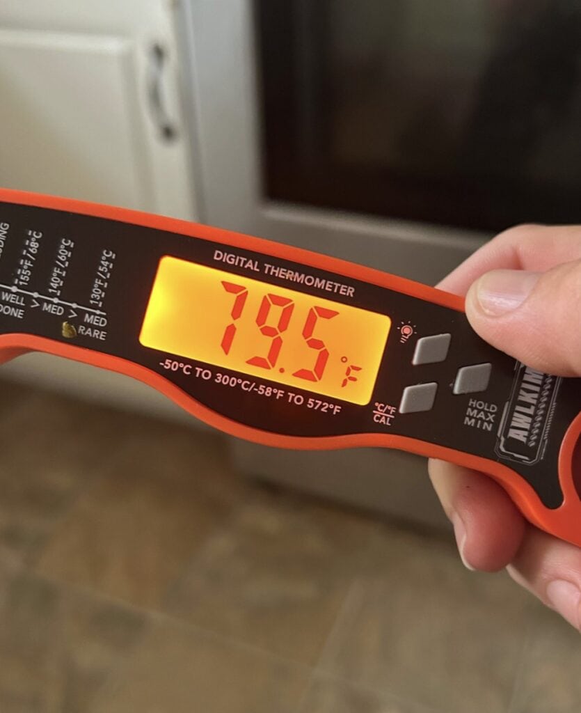 light up meat thermometer display