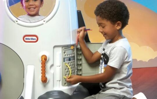 little tikes realistic big space ship