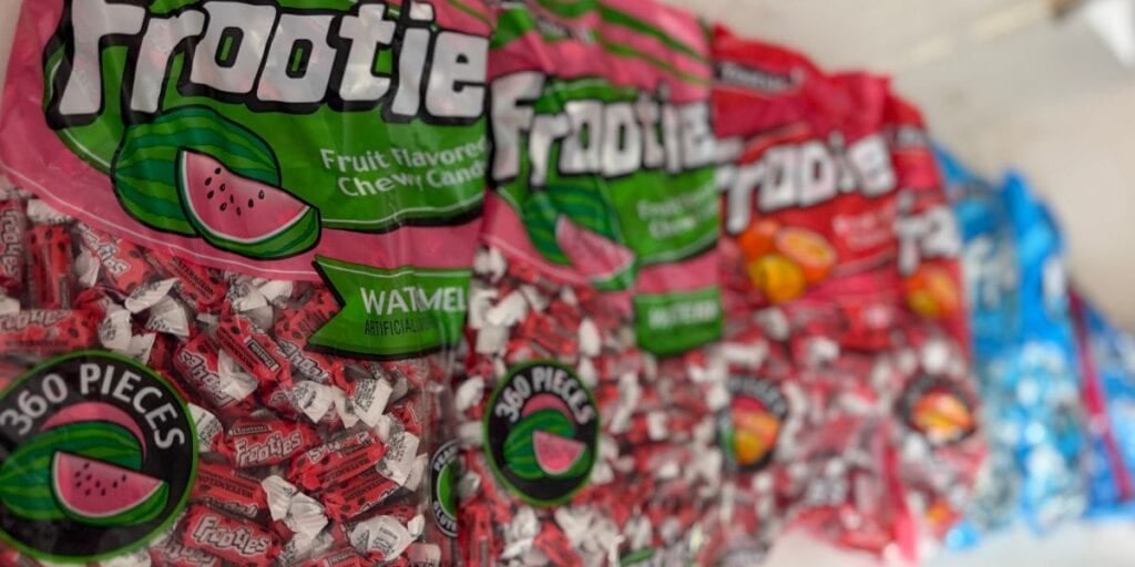 Frootie watermelon chewy fruit candy bulk bag