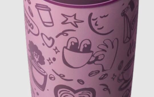 owala color drop morning rush design