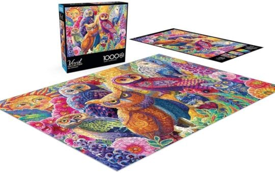 owl anatomy puzzle buffalo games 1,000 piece