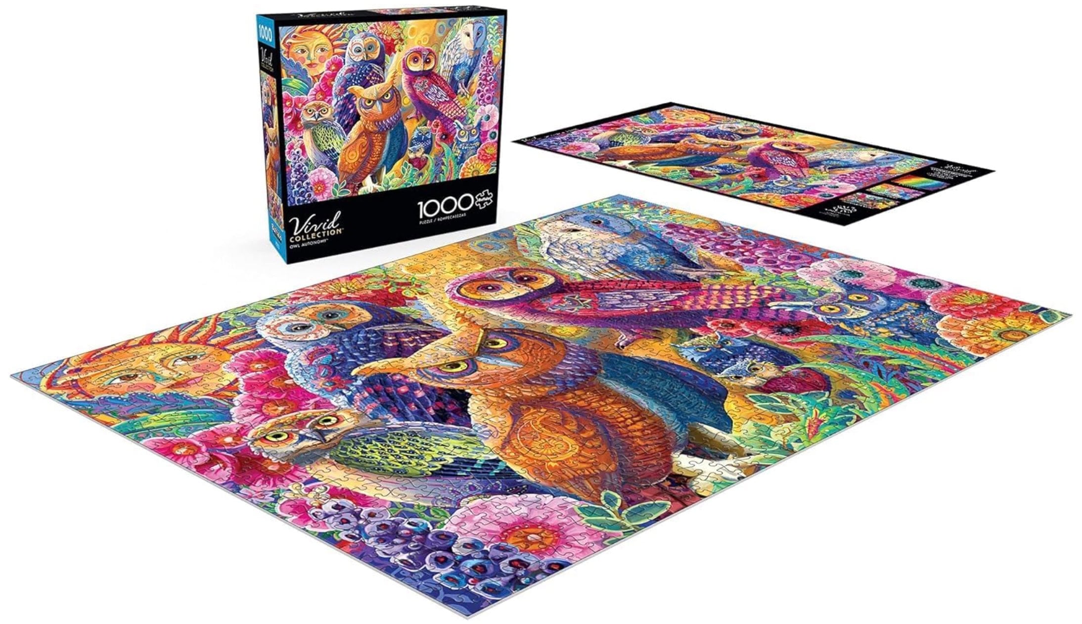 owl anatomy puzzle buffalo games 1,000 piece